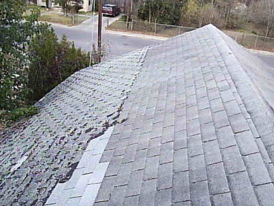 Three Different Layers of Shingles